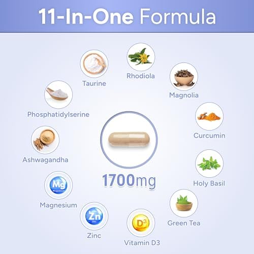 Cortisol Control Plus – Suplemento de Cortisol para Hombres y Mujeres, Manejo del Estrés, Energía Calmante, Ánimo y Sueño Reparador – Adaptógeno - imagen 8
