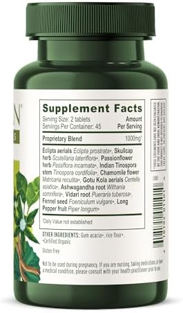 Banyan Botanicals Tranquil Mind Orgánico – Suplemento para el Sistema Nervioso y Relajación Física – Con Escutelaria, Flor de la Pasión y Centella - imagen 8