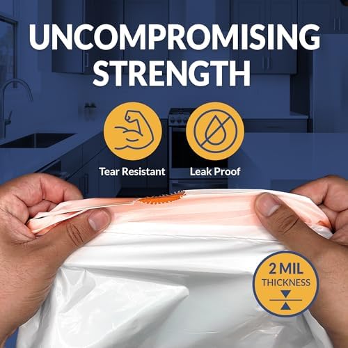 Bolsas de Basura Compresoras Reli de 18 Galones (Paquete de 60) | 2 Mil Resistente | Compatibles con Kitchenaid, Whirlpool, GE de 15 Pulgadas | Sin - imagen 4