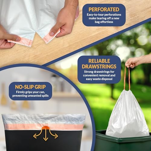Bolsas de Basura Compresoras Reli de 18 Galones (Paquete de 60) | 2 Mil Resistente | Compatibles con Kitchenaid, Whirlpool, GE de 15 Pulgadas | Sin - imagen 5