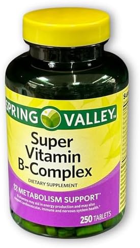 Tabletas Super B Complex - Alta Potencia para Energía y Soporte Inmunológico, 250 Contenidos (Paquete de 1), Caja de Fusion Shop Store - imagen 6