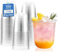 Vasos Plásticos Compostables Transparentes Alterf de 12 oz, 100 Piezas Biodegradables para Jugos, Vino, Fiestas y Uso Diario - imagen 1