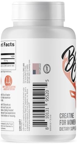 Bucked Up Babe Creatine HCL en Cápsulas para Mujeres, 750mg por Porción - 60 Porciones (60 Cápsulas) - imagen 4