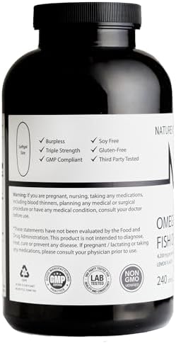 NATUREVOL Aceite de Pescado Omega-3 Triple Fuerza 4200mg – 1200mg EPA + 900mg DHA | Gelatinas Blandas Sin Sabor | Pescado Salvaje del Océano Profundo - imagen 8