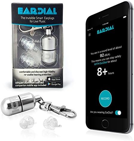 Tapones de oído EarDial HiFi - Protección auditiva invisible para conciertos, festivales, músicos, motocicletas y reducción de ruido de alta - imagen 1