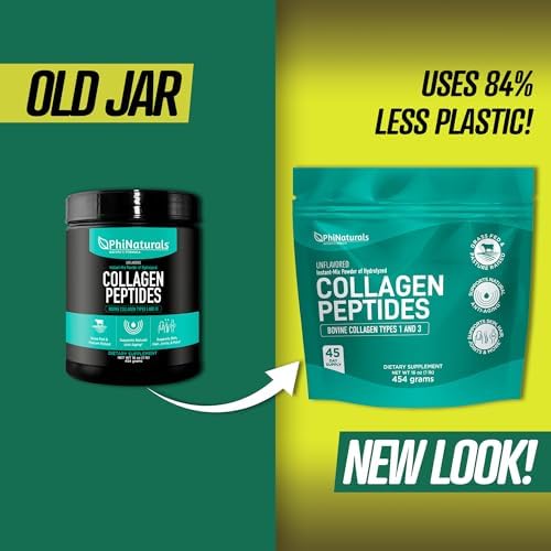 Proteína en Polvo de Péptidos de Colágeno Instantáneo [Sin Sabor] Suplemento de Colágeno Hidrolizado de Res Alimentada con Pasto - No GMO, Keto y - imagen 3