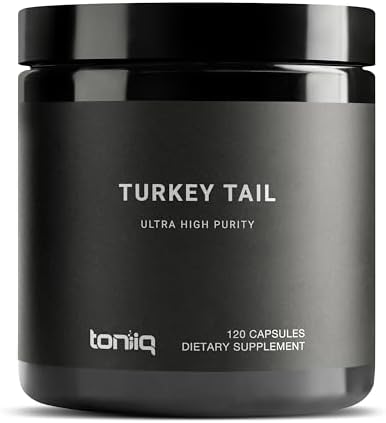 Cápsulas de Hongo Cola de Pavo Toniiq - Ultra Alta Potencia con 20% de Beta Glucanos - Alta Concentración - Probadas por Terceros - 120 Cápsulas - imagen 1