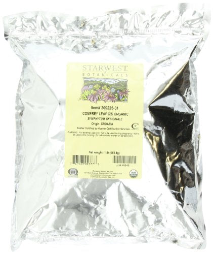 Hojas de Consuelda Orgánicas Starwest Botanicals - Corte y Tamizado, 1 lb, Ideal para Cabello, Aceites, Ungüentos y Aplicaciones Tópicas, Certificado - imagen 4
