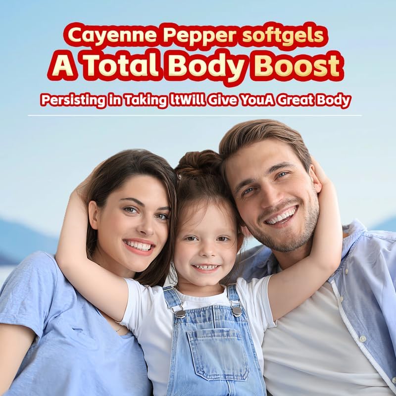 Suplemento de Cápsulas Blandas EILTEAU Aurivita con Pimienta de Cayena, Apoya la Salud de Venas, Corazón y Vasos Sanguíneos, con Vitamina E D3+K2 y - imagen 6