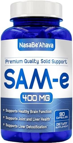 Suplemento de SAM-E 400mg | Absorción fácil de S-Adenosil-L-Metionina para soporte óseo y del estado de ánimo | Hecho en EE. UU. Sin OGM y sin gluten - imagen 1