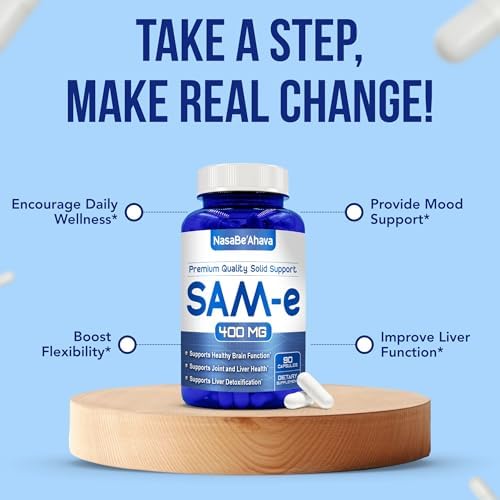 Suplemento de SAM-E 400mg | Absorción fácil de S-Adenosil-L-Metionina para soporte óseo y del estado de ánimo | Hecho en EE. UU. Sin OGM y sin gluten - imagen 6