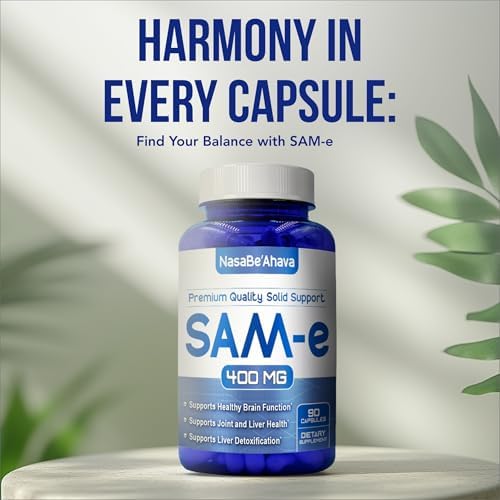 Suplemento de SAM-E 400mg | Absorción fácil de S-Adenosil-L-Metionina para soporte óseo y del estado de ánimo | Hecho en EE. UU. Sin OGM y sin gluten - imagen 7