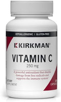 Kirkman - Vitamina C 250 mg - 250 cápsulas - Potente Antioxidante - Apoya la Salud Inmunológica - Hipoalergénico - imagen 1