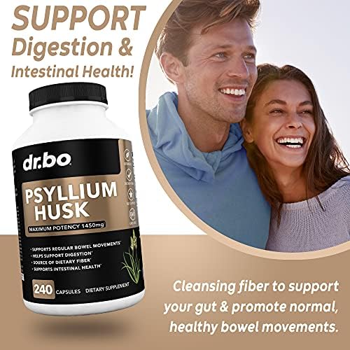 Cápsulas de Psyllium Husk - Suplemento de Fibra Natural para Alivio del Estreñimiento en Adultos - Cápsulas de Fibra Soluble y Soporte Digestivo - imagen 6