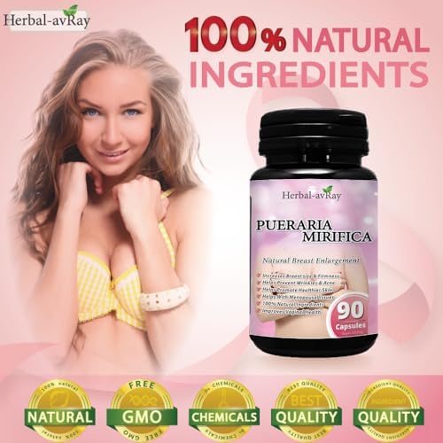 Cápsulas de Pueraria Mirifica - Suplemento Natural para Aumento de Senos - 90 Cápsulas Veganas para Salud Vaginal, Menopausia y Piel y Cabello - imagen 5