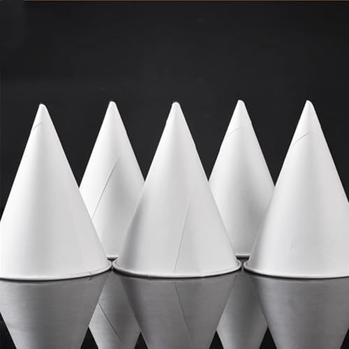 HningBuyox 600 Piezas de Vasos de Papel en Forma de Cono de 4 Oz, Vasos Desechables para Dispensador de Agua, Oficina, Eventos Deportivos y - imagen 6