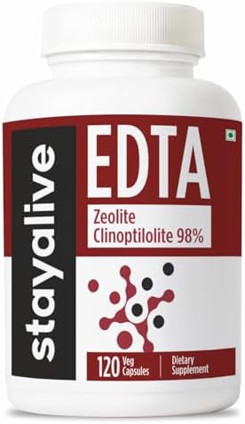 Cápsulas STAY ALIVE EDTA 1500mg con Zeolita 98% y Extracto de Col Rizada, 120 Píldoras, Suplemento de EDTA de Calcio Disódico Sin OGM y Sin Gluten - imagen 1