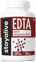 Cápsulas STAY ALIVE EDTA 1500mg con Zeolita 98% y Extracto de Col Rizada, 120 Píldoras, Suplemento de EDTA de Calcio Disódico Sin OGM y Sin Gluten - imagen 1