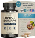 Suplementos de Cortisol VINATURA para Mujeres - Detox y Manejo de Cortisol - Soporte Adrenal y para el Estrés, 60 Cápsulas Veganas - imagen 1