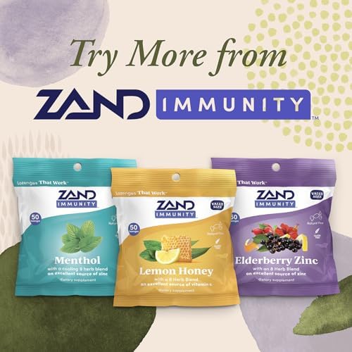 ZAND Caramelos de Limón y Miel para la Inmunidad 2 Paquetes con Vitamina C, Miel Orgánica - Suplemento Vegetariano Sin Gluten, 50 piezas cada uno - imagen 5