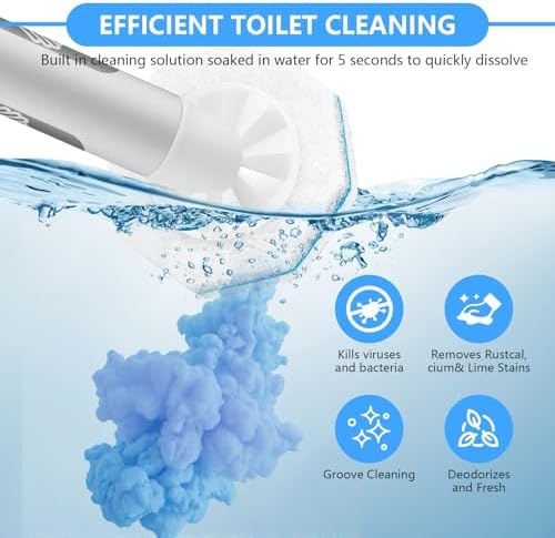 50 Piezas de Recargas para Varita de Inodoro Clorox, Almohadillas Desechables Compatibles - Para Limpieza de Baño, Lavabo, Tina y Superficies - imagen 2