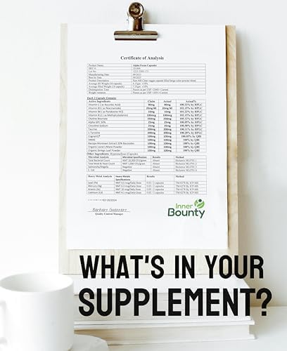 Suplemento Nootrópico Inner Bounty Focus 14 en 1 con Melena de León, Alpha GPC, Vitamina C y B12, Taurina, Bacopa - Energía y Soporte Cognitivo, 60 - imagen 6