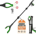 Herramienta de Alcance Extra Larga, Agarrador Plegable de 48, Doble Punta Magnética, Agarrador 2 en 1 con Cuchara, Ideal para Personas Mayores y - imagen 1