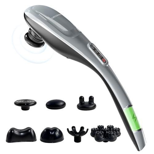 Masajeador de espalda inalámbrico MEGAWISE para hombros, cintura y piernas, recargable con batería de 3200mAh, 5 velocidades y 7 nodos de masaje. - imagen 6