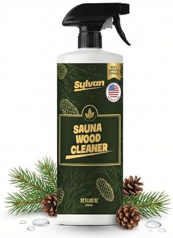 Limpiador de Madera para Sauna Sylvan Hills 32 oz | Hecho en EE. UU. | Spray que Elimina Manchas, Sudor y Olores | Fórmula de Secado Rápido y Sin - imagen 1