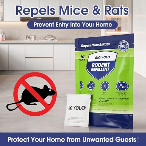 BIO YOLO Bolsitas Repelentes de Roedores – Aceite de Menta, Eficacia Natural – Repele Ratones, Ratas y Ardillas – Protege Interior, Auto, RV, Barco, - imagen 2