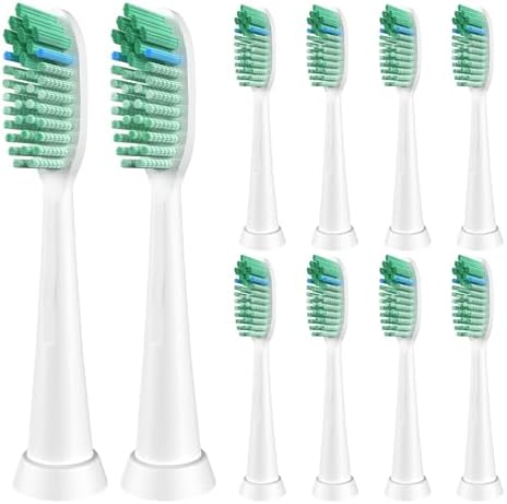 Cabezas de Repuesto para Cepillo de Dientes Blanqueador Compatibles con Cepillo Eléctrico Sonic TAO Clean - Repuestos, Cerda Media, Blanca - imagen 1