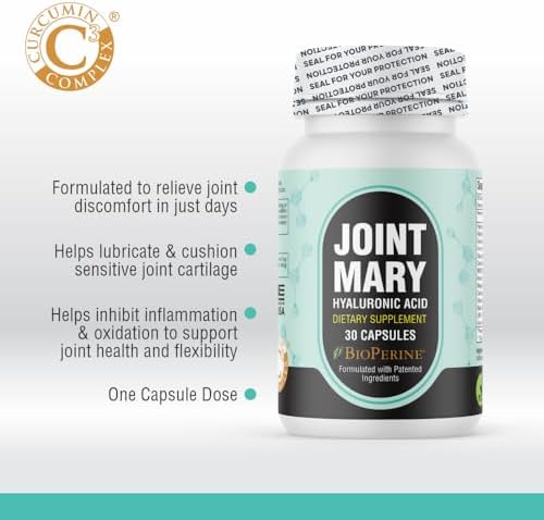 Suplemento JOINT MARY de Ácido Hialurónico – Soporte Avanzado para Articulaciones con Colágeno Hidrolizado, Cúrcuma, Glucosamina, MSM y Vitamina C – - imagen 3