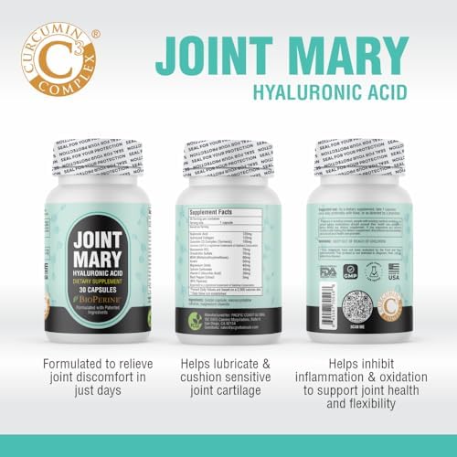 Suplemento JOINT MARY de Ácido Hialurónico – Soporte Avanzado para Articulaciones con Colágeno Hidrolizado, Cúrcuma, Glucosamina, MSM y Vitamina C – - imagen 4