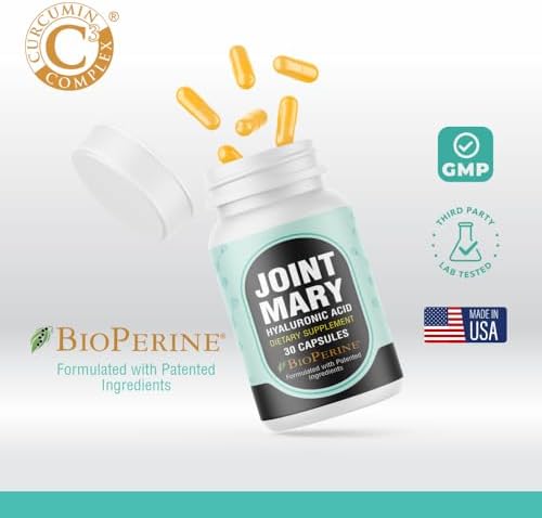 Suplemento JOINT MARY de Ácido Hialurónico – Soporte Avanzado para Articulaciones con Colágeno Hidrolizado, Cúrcuma, Glucosamina, MSM y Vitamina C – - imagen 6
