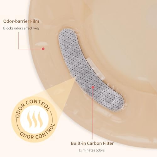 Bolsas de Colostomía DERAYMI 20 Piezas, Suministros para Ostomía, Bolsas Drenables Cortables de 20-65mm con Cierre de Gancho y Bucle - imagen 5