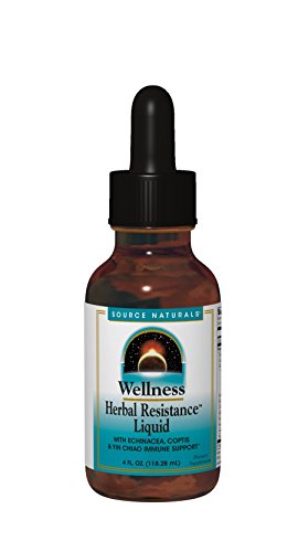 Suplemento Líquido de Defensa Inmunológica Source Naturals Wellness Herbal Resistance con Equinácea, Saúco y Yin Chiao - 4 Oz - imagen 3