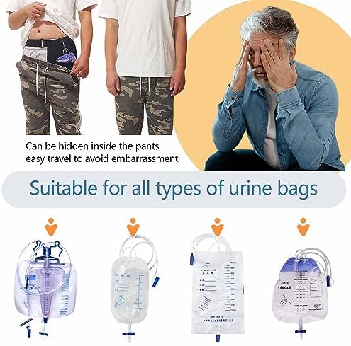 Soporte para Bolsa de Drenaje de Orina, Dispositivo de Estabilización para Bolsas de Catéter, Funda para Bolsa de Drenaje Nepróstata - imagen 4
