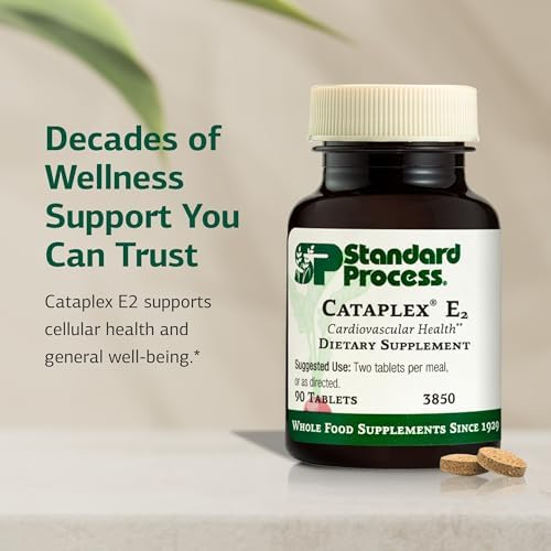 Suplemento Cataplex E2 de Standard Process - Vitamina E y Selenio para la Salud Cardiovascular y Celular - Antioxidante para el Corazón - 90 Tabletas - imagen 3