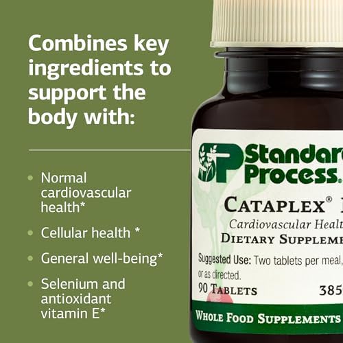 Suplemento Cataplex E2 de Standard Process - Vitamina E y Selenio para la Salud Cardiovascular y Celular - Antioxidante para el Corazón - 90 Tabletas - imagen 4