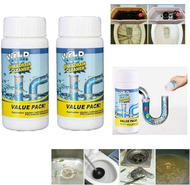 Limpiador de Drenaje y Lavabo Hogitpe Wild Tornado, Espuma Rápida para Cocina, Baño y Sanitarios (4 Piezas) - imagen 4