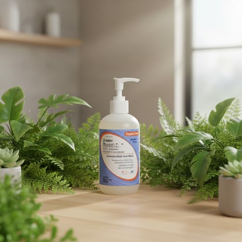 Recarga de Enjuague Bucal Concentrado 0.63% Fluoruro Estannoso, Sabor Frutas Tropicales, Botella de 10 oz con Dosificador - imagen 3