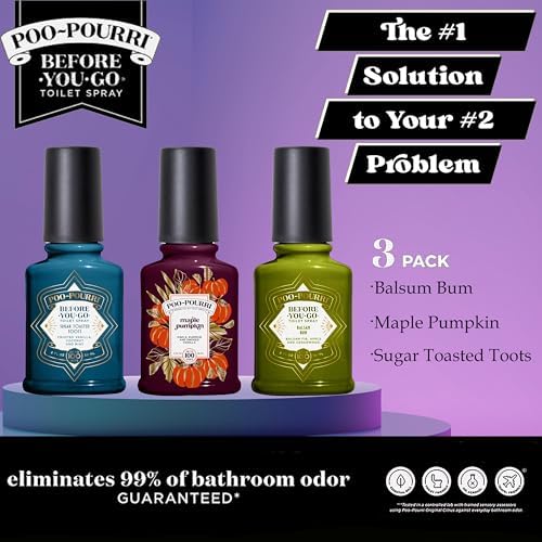 Poo-Pourri Spray para Inodoro Antes de Ir, Pack de Variedad Primavera 2 Oz – Maple Pumpkin Sugar y Balsam Bum - imagen 2