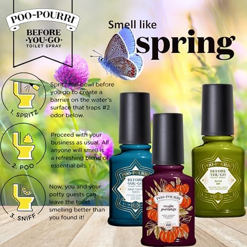Poo-Pourri Spray para Inodoro Antes de Ir, Pack de Variedad Primavera 2 Oz – Maple Pumpkin Sugar y Balsam Bum - imagen 3