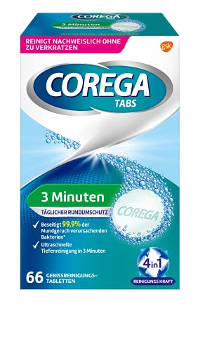 Palitos Limpiadores Corega Rapid para Dentaduras/Postizos, 1x66 Tabletas de Limpieza - Limpieza en 3 Minutos - imagen 3