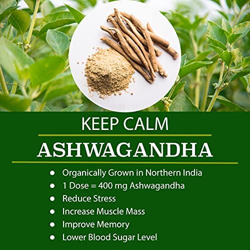 Cápsulas Orgánicas Veganas de Super Greens con Ashwagandha - Apoyo Inmunológico con Nutrientes Naturales: Chlorella, Moringa, Espirulina, Cúrcuma, - imagen 3