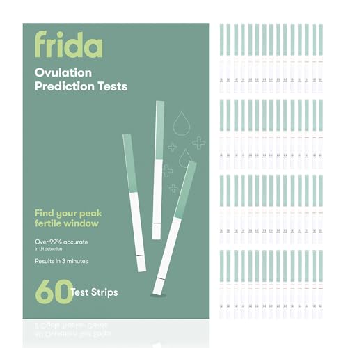 Kit de Prueba de Ovulación Frida Fertility, 60 Tiras de Prueba LH, Precisión del 99%, Identifica los 2 Días Más Fértiles para Concebir - imagen 1