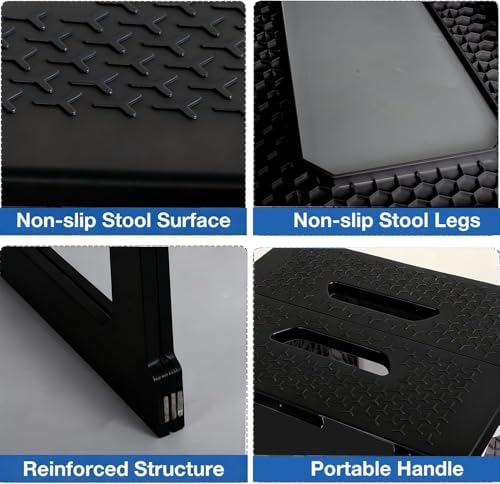 Taburete Esquinero Plegable Impermeable de Plástico ProTraverse para Baño - Banco Antideslizante para Ducha/Bañera, Soporta hasta 150 kg, 17.7 - imagen 3