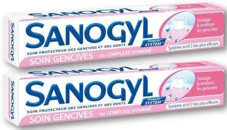 Pasta de Dientes Sanogyl Soin Gencives para Cuidado de Encías Irritadas (2 x 75 ml) - imagen 1