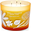 Vela Aromática de Pastel de Canela y Vainilla | Grande 3 Mechas de Soya | 14.5oz | Vela de Azúcar de Canela y Vainilla | Duradera y Limpia | Regalo - imagen 1