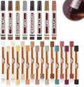 Kit de Reparación para Madera A-HEYIDA: 16 Crayones de Cera y 8 Marcadores para Muebles para Arañazos y Agujeros en Pisos y Gabinetes - imagen 1